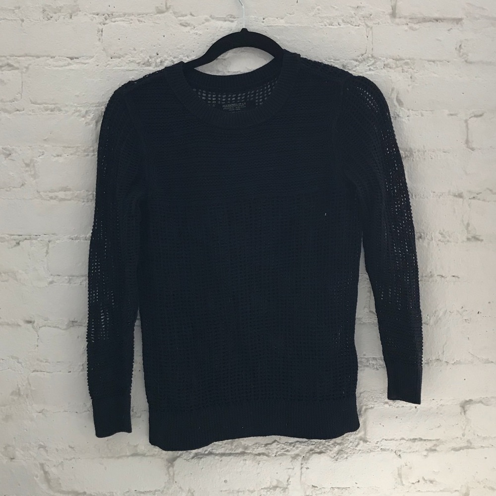Navy All Saints Knit Sweater